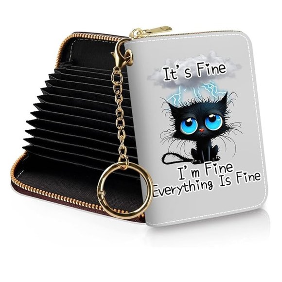 Cat Credit Card Holder RFID Wallet - Picture 1 of 5